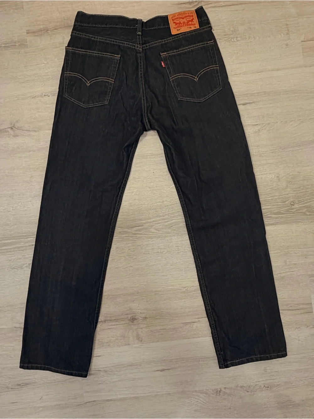 Levi's 514 Dark Wash Straight Jeans 31x30